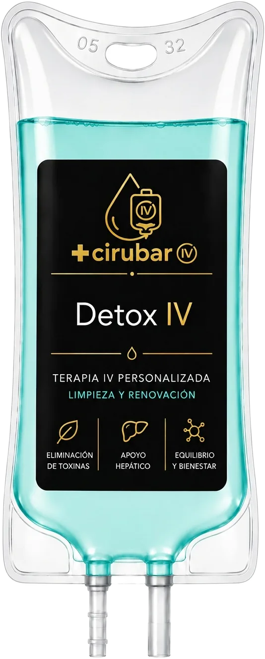 Suero Detox — bolsa de protocolo IV CIRUBAR