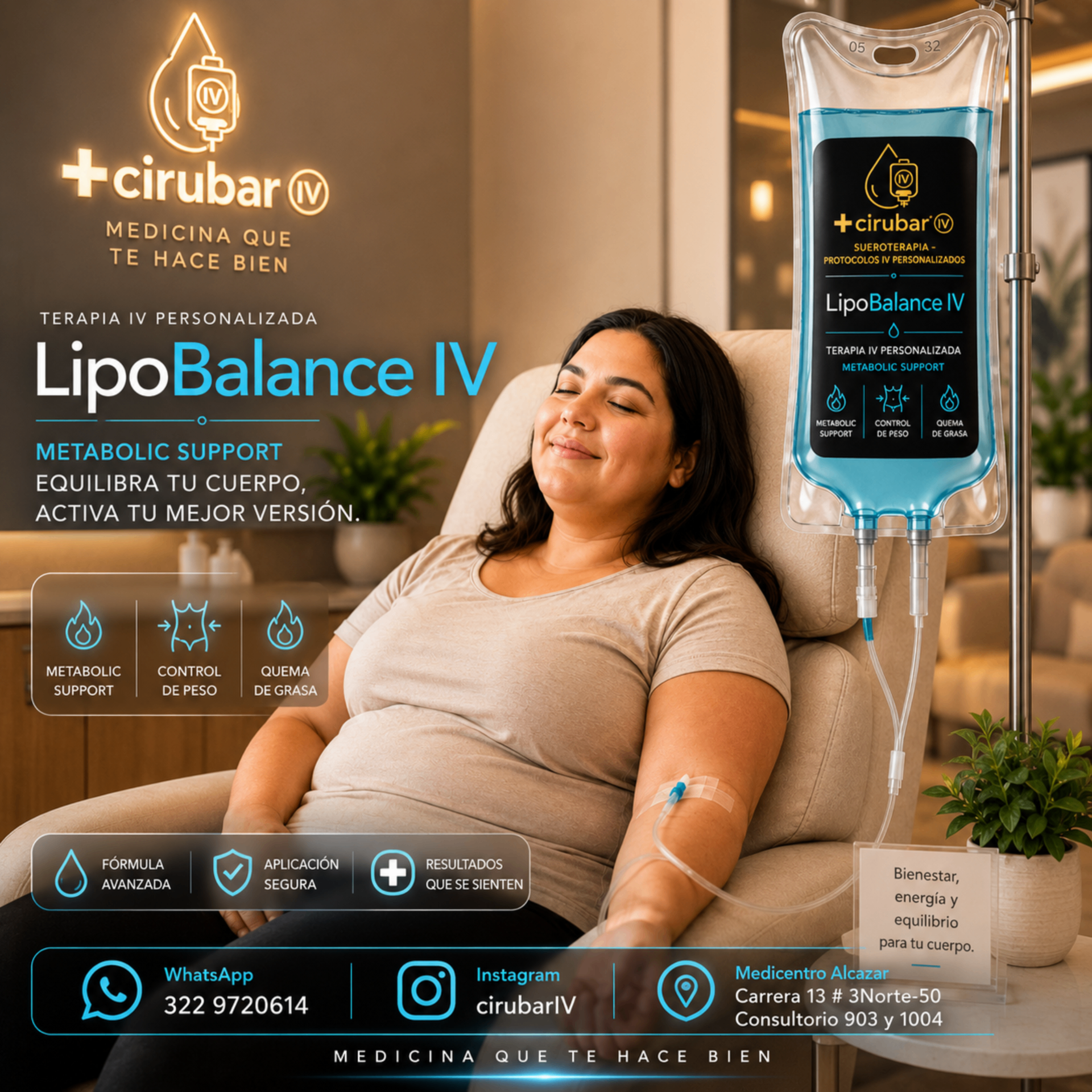 Suero LipoBalance — protocolo IV CIRUBAR