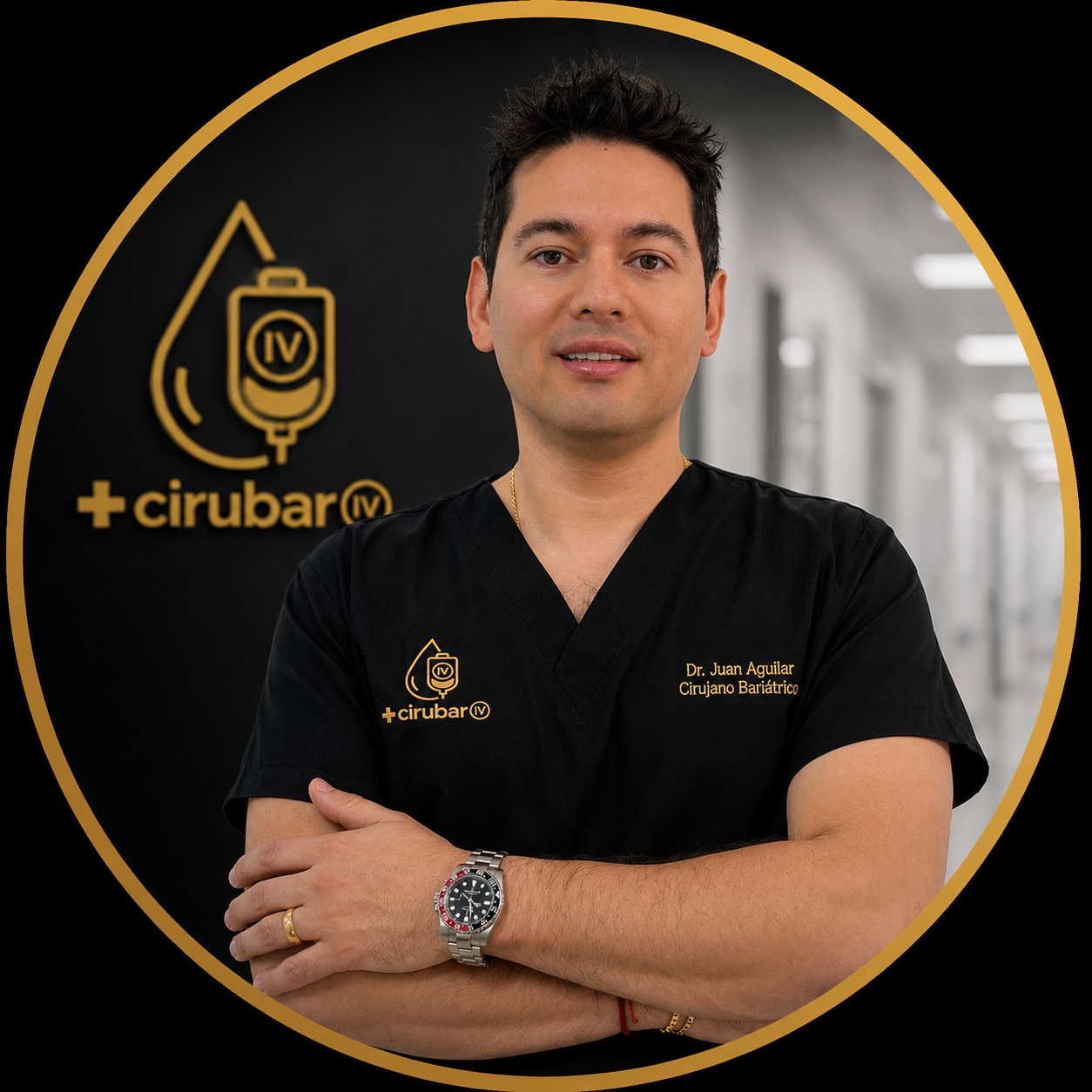 Retrato profesional de Dr. Juan Aguilar — CIRUBAR IV